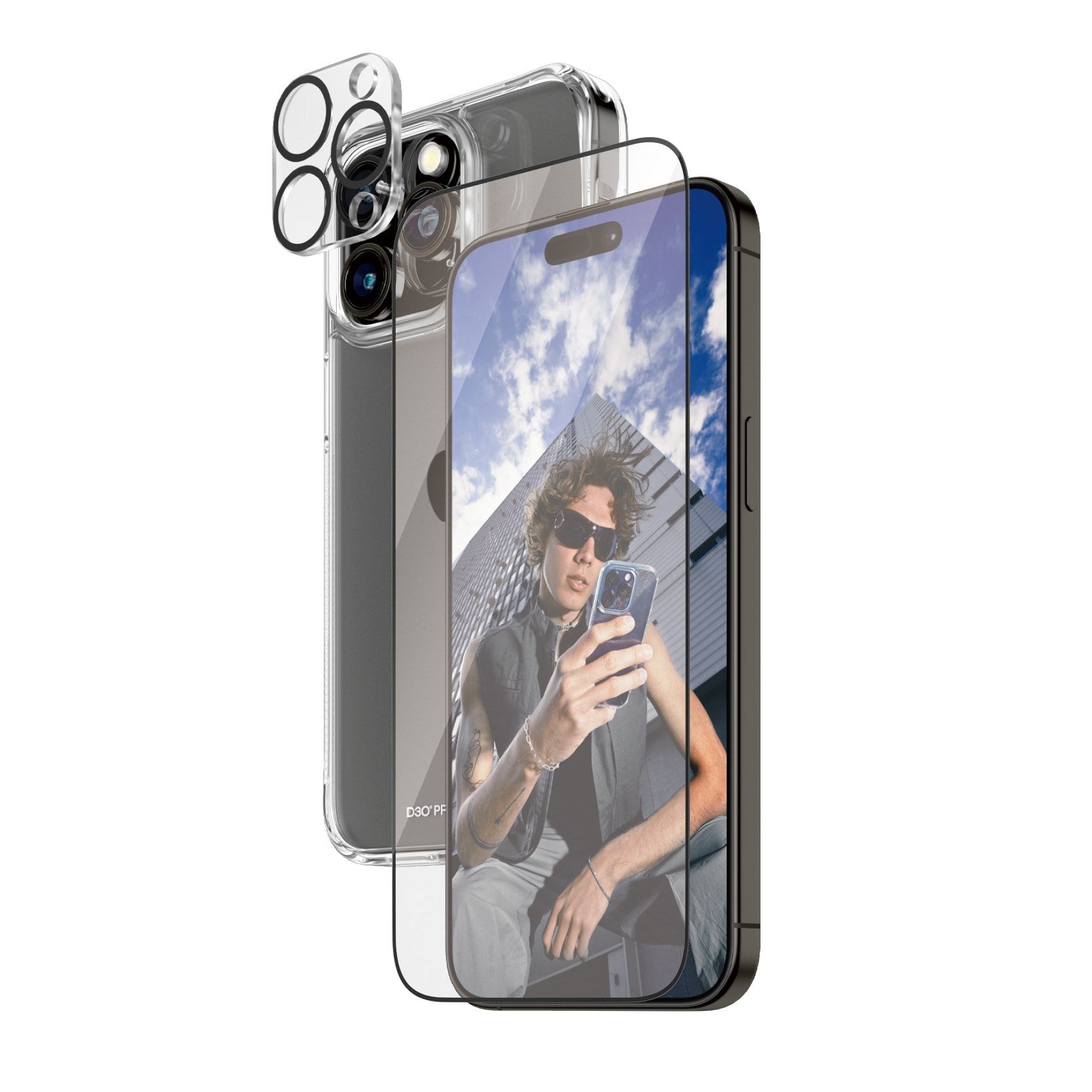 PanzerGlass® 3-i-1 Pakke iPhone 15 Pro Max